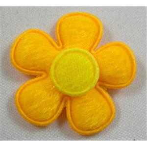 Fabric  Clothing Accessories, Cotton Flower, 25mm dia [CASF033]
