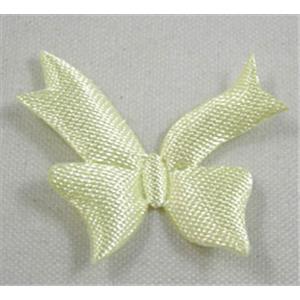 Yellow Fabric Butterfly, 25x25mm [CASF034]