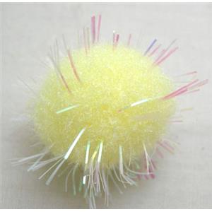 Hand-Weave Floss Ball Clothing Accessories, 17mm diameter [CASRD003]