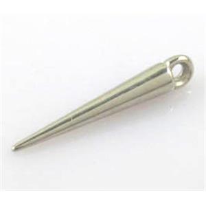 CCB bullet pendant, antique silver, approx 7x53mm [CCBS012-53MM]