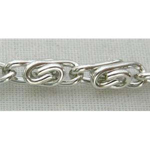 platinum plated Iroon Chain, 3x8.6mm [CHA004NP]