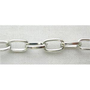 platinum plated Iron Chain, 3.5x6.5mm [CHA006NP]