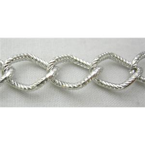 Nickel Color Chains, 9.5x12.5mm [CHA037NP]
