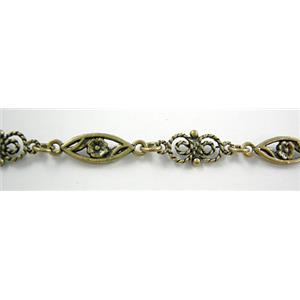 Antique Bronze Alloy Chain, 98cm(38 inch) length [CHAC09-193]