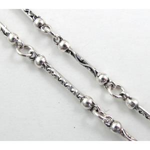 Antique Silver Alloy Chain, 23mm, 26mm length [CHAC27-43]