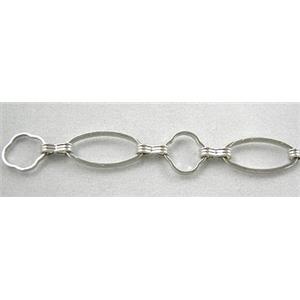 Platinum Plated Copper Chains, 8x16mm,9mm dia [CHC014PP]