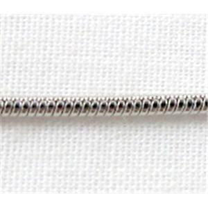 Platinum Plated Copper Snake Chains, 1.2mm dia [CHC202PP-135SPR]