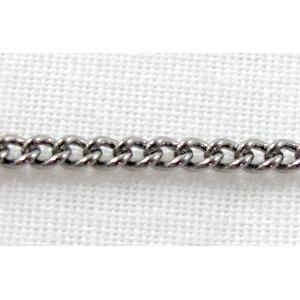 Black Copper Chain, 1.5mm wide [CHC207BLP-135S]