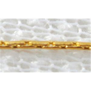 Gold Plated Copper Chain, 1.0mm dia [CHC232GP-235PNR]