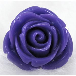 Compositive coral rose, Finger ring, purple, 24mm dia, ring:17mm [CRFL02C03-24MM]