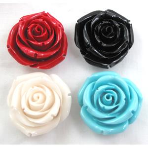 Compositive Coral Beads, rose, mix color, 16mm dia [CRFL05MIX-16MM]