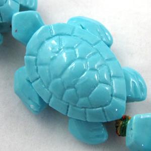 Compositive coral bead, tortoise, 24x35mm, 11pcs per st [CRFL10C01]