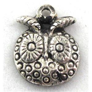 Tibetan Silver owl pendants, 13x18mm [DK10012]