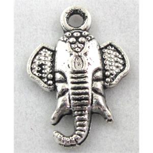 Tibetan Silver elephant pendants, 16x22mm [DK10022]