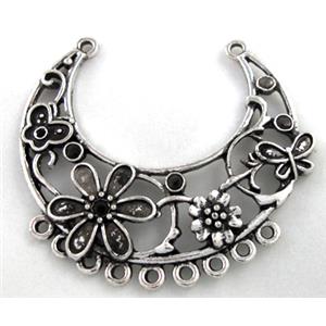 Tibetan Silver pendants, Zn Alloy, 50x45mm [DK10028]