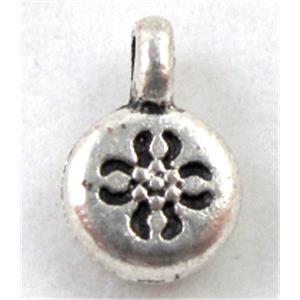 Tibetan Silver pendants, Zn Alloy, 8x12mm [DK10032]