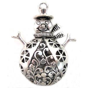 Tibetan Silver snowman pendants, Lead and nickel Free, 35x40mm [DK10058]