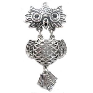 Tibetan Silver pendants, Lead and nickel Free, 30x55mm [DK10068]