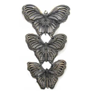 Tibetan Silver Butterfly, Lead and nickel Free, bronze, 60mm, 50mm, 40mm [DK10085]