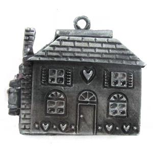 Tibetan Silver pendants, Lead and nickel Free, bronze, 40x35mm [DK10093]