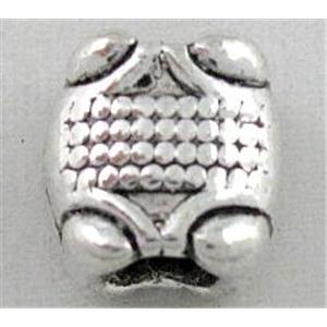 tibetan silver bead, non-nickel, 8x10mm, 4.5mm hole [DK10128]