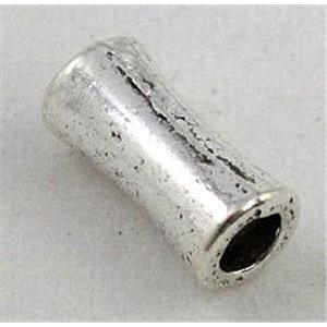 tibetan silver tube beads, Non-Nickel, approx 5x11mm, 3mm hole [DK10138]