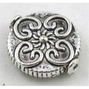 tibetan silver beads, Non-Nickel, approx 13mm dia [DK10143]