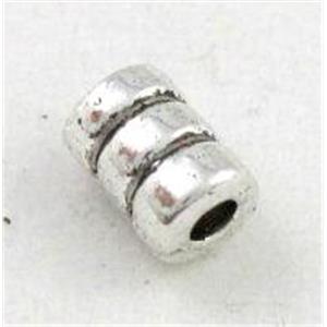 tibetan silver tube beads, Non-Nickel, approx 4x6mm [DK10146]