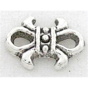 tibetan silver connector, Non-Nickel, approx 8x11mm [DK10188]