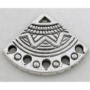 tibetan silver pendant, Non-Nickel, approx 14x18mm [DK10199]