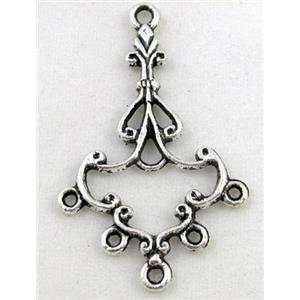 tibetan silver pendant, Non-Nickel, approx 23x35mm [DK10203]