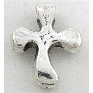 tibetan silver cross pendant, Non-Nickel, approx 13.5x16.5mm [DK10208]