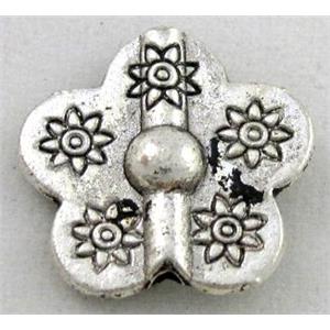 bead, tibetan silver spacer, Non-Nickel, approx 15mm dia [DK10210]