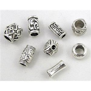 mixed Tibetan silver beads, Non-nickel, approx 6-16mm [DK10211]