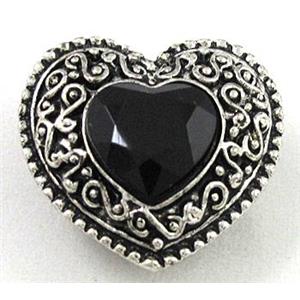 bead for bracelet bar or ring, tibetan silver charms, Non-Nickel, approx 25mm dia [DK10226]