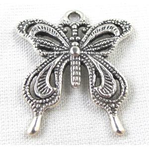 Tibetan Silver pendants, butterfly, 25x28mm [DK1363]