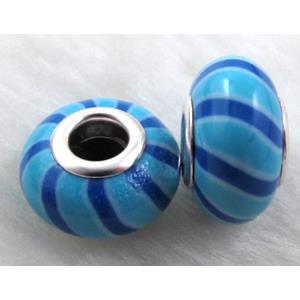Fimo Polymer Clay Beads, 15-16mm dia, 9-10mm thick, hole:5.5mm [FBPB08]