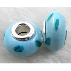 Fimo Polymer Clay Beads, 15-16mm dia, 9-10mm thick, hole:5.5mm [FBPB31]