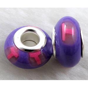 Fimo Polymer Clay Beads, 15-16mm dia, 9-10mm thick, hole:5.5mm [FBPB36]