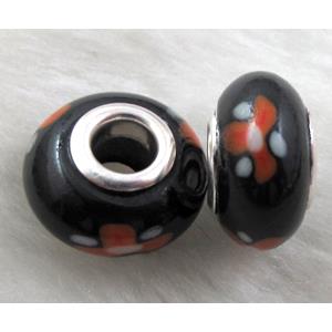 Fimo Polymer Clay Beads, 15-16mm dia, 9-10mm thick, hole:5.5mm [FBPB39]