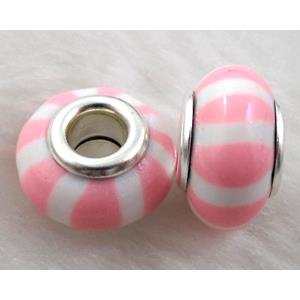 Fimo Polymer Clay Beads, 15-16mm dia, 9-10mm thick, hole:5.5mm [FBPB42]