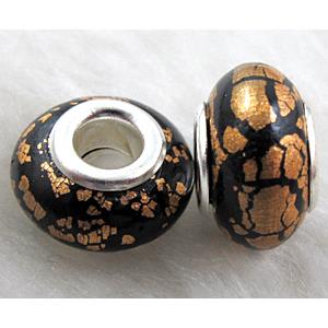 Fimo Polymer Clay Beads, 15-16mm dia, 9-10mm thick, hole:5.5mm [FBPB46]