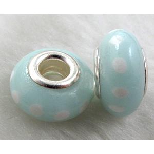 Fimo Polymer Clay Beads, 15-16mm dia, 9-10mm thick, hole:5.5mm [FBPB49]