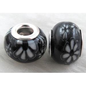 Fimo Polymer Clay Beads, 14mm dia, 11mm thick, hole:5mm [FBPB55]