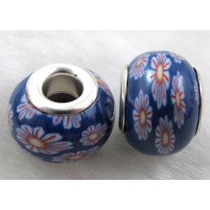 Fimo Polymer Clay Beads, 14mm dia, 11mm thick, hole:5mm [FBPB58]