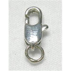 Platinum Plated Lobster Clasp, copper, 5x10mm  [FD-PP-CLASP]