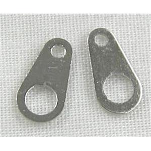 Chain Tab, Copper, Platinum Plated, 5x8mm [FD022PP]