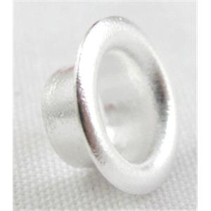 Silver plated copper core beads, 8.5mm dia, hole:5mm [FD055SP]