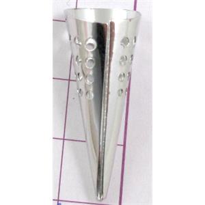 Platinum plated copper torch, 13x32mm [FD082PP-C685  ]