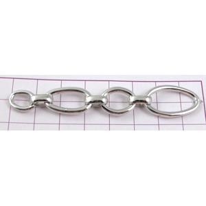 copper Chain, 9x11mm, 11x18mm, 12x14mm, 14x24mm, platinum plated [FD086PP-C950]